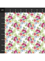 Stof Fabrics Love Is In The Air - Boeket - 4802-424 - Coupon - 75 cm x 110 cm