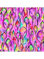 P&B Textiles Awakening - Geo - Purple - Coupon - 100 cm x 110 cm