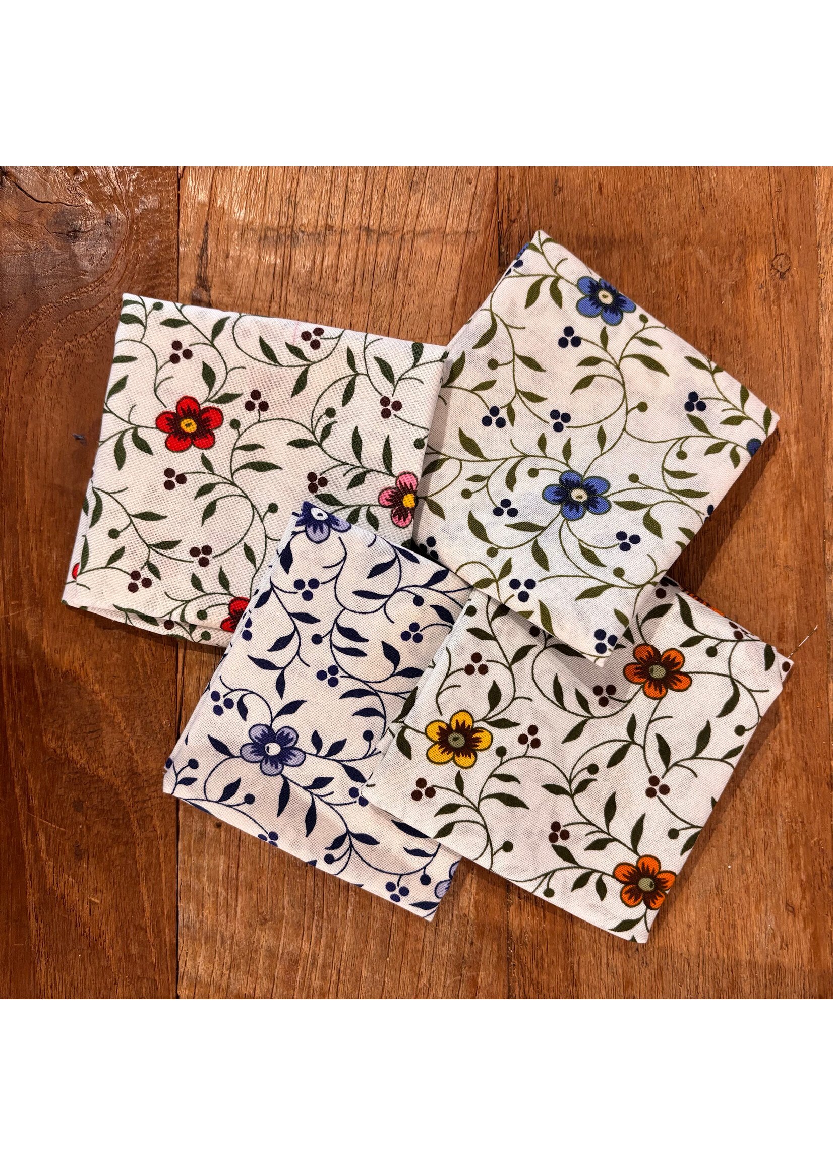 Stofpakketje - Hollandse bloemetjes - 4 long Eights