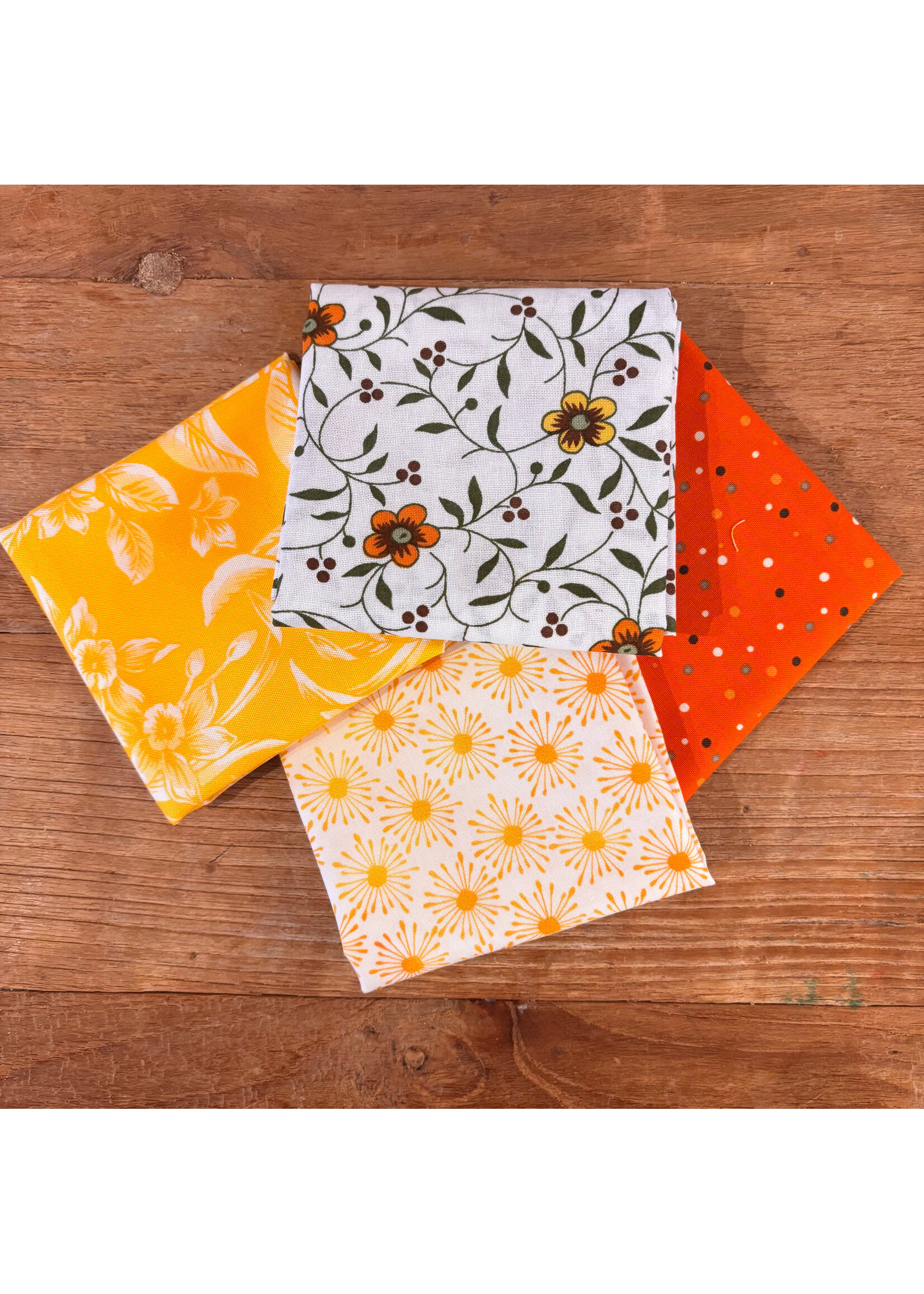 Stofpakketje - Holland - oranje geel - 4 Long Eights