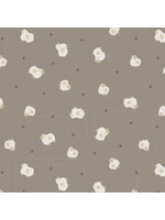 Marcus Fabrics Woolly Whims - Sheepies - Grey - Coupon - 100 cm x 110 cm