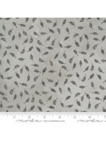 Moda Fabrics Janet Clare - Botanicals - Feathers - Vintage Grey - Coupon - 100 cm x 110 cm