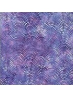 Hoffman Fabrics Bali Handpaints - Dotty Scallop - Orchid - 2400-223 - Coupon - 100 cm x 110 cm