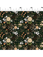 In The Beginning Garden Delights - Floral Medley - Coral - Coupon - 95 cm x 110 cm