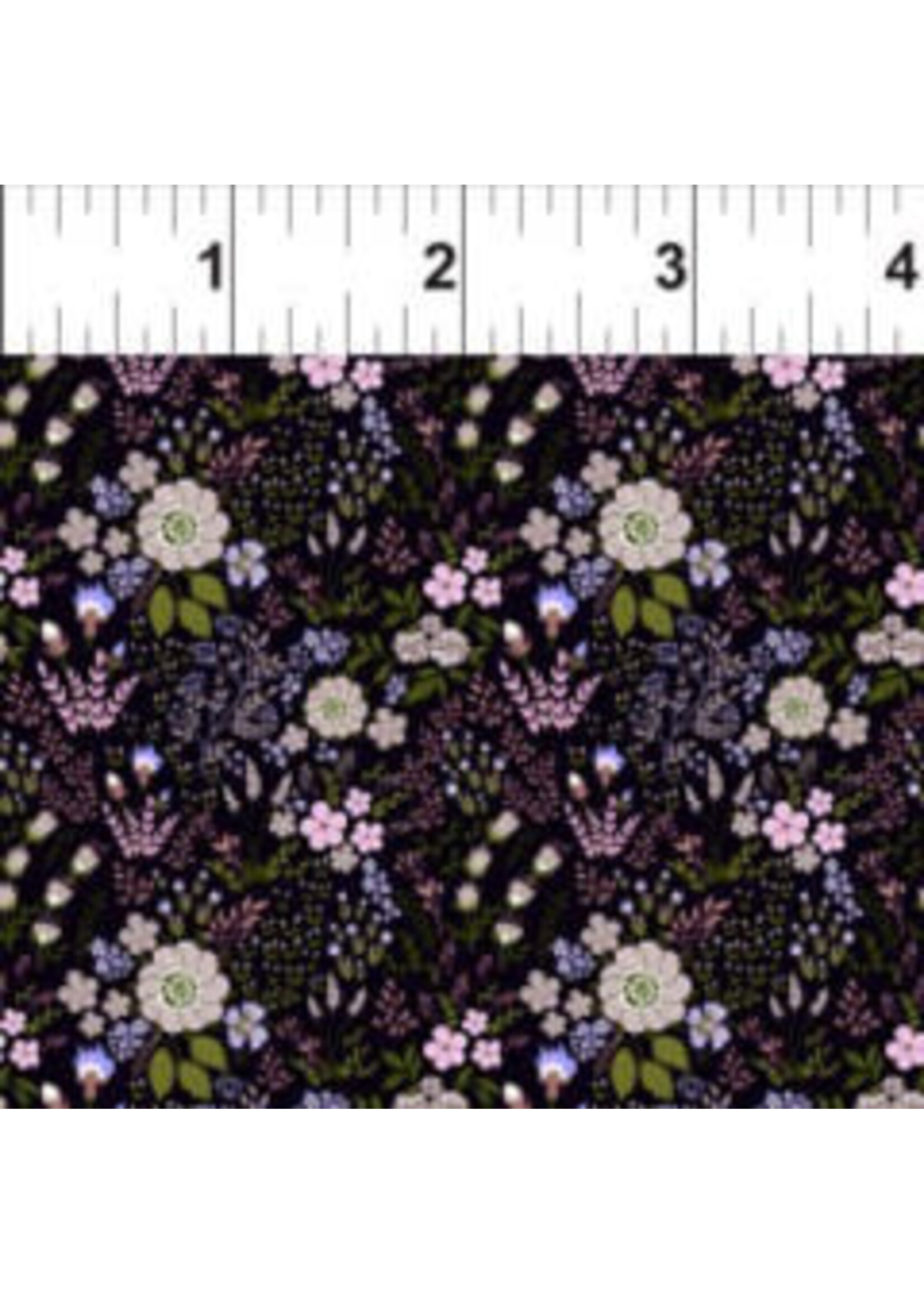 In The Beginning Garden Delights - Floral Medley - Purple - Coupon - 95 cm x 110 cm