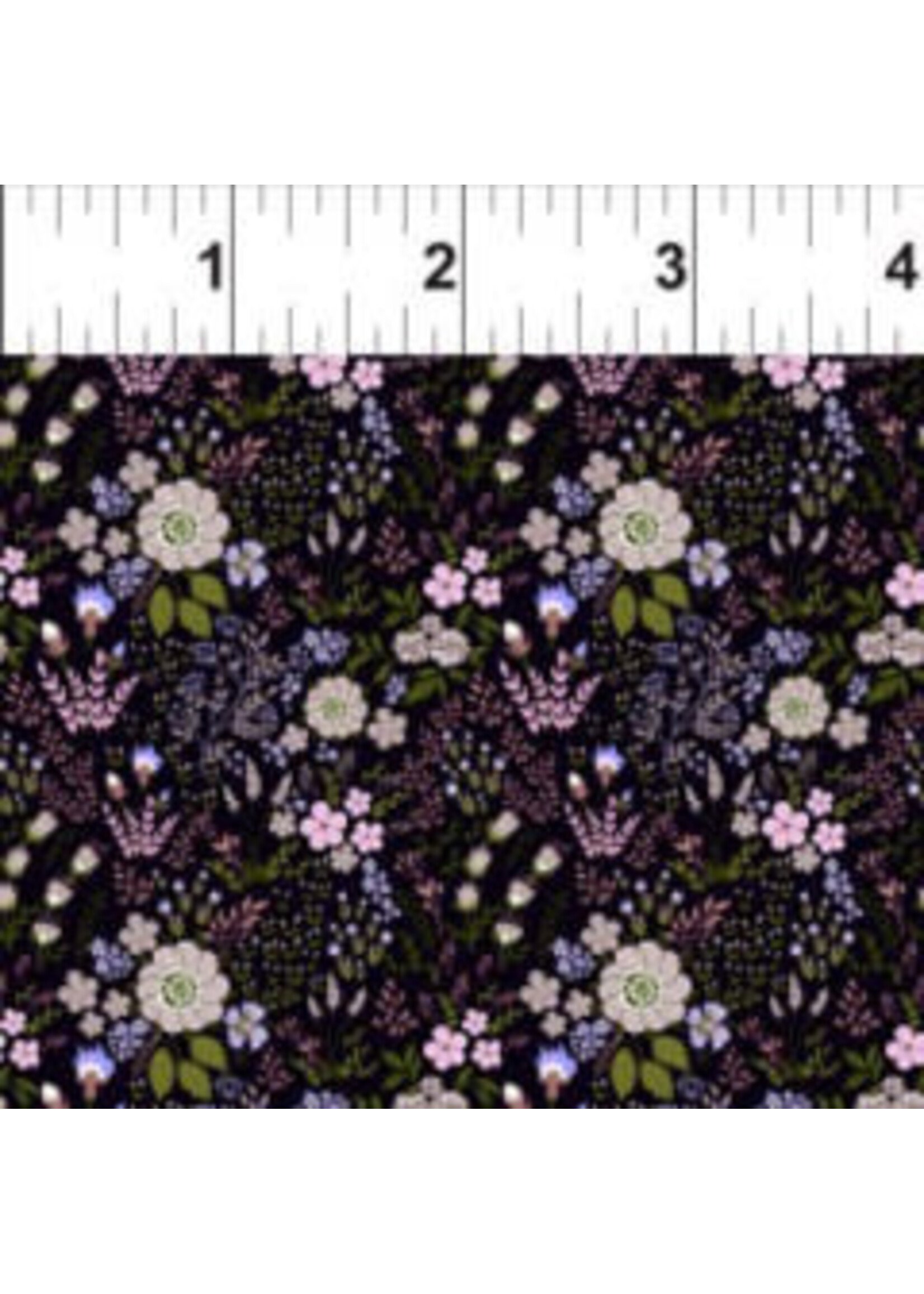 In The Beginning Garden Delights - Floral Medley - Purple - Coupon - 95 cm x 110 cm