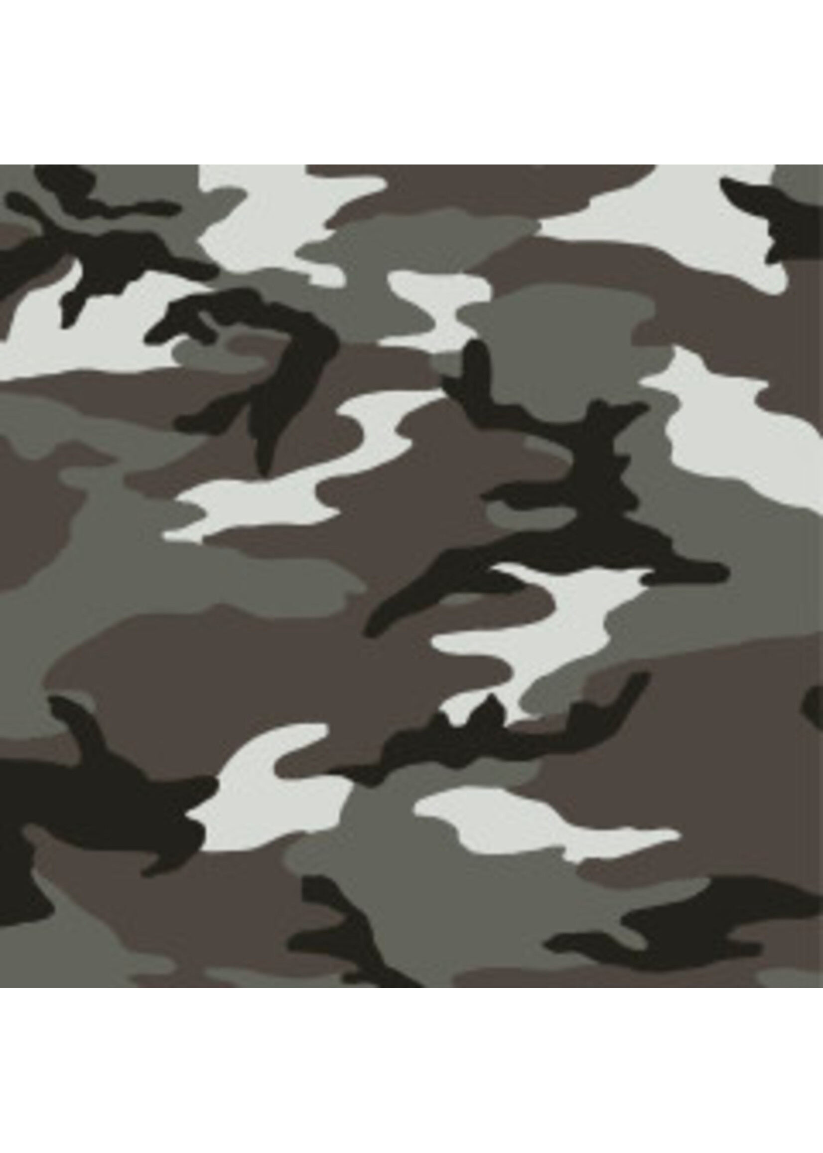Windham Fabrics Camo - Woodland Camo - Grey - Coupon - 100 cm x 110 cm