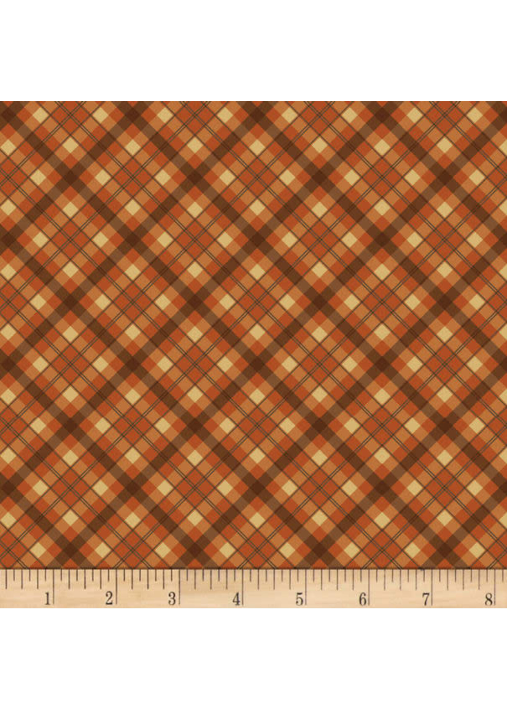 Timeless Treasures Plaid - Rust