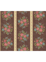 Marcus Fabrics Country Clare - Border - Brown - Coupon - 95 cm x 110 cm