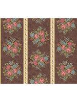 Marcus Fabrics Country Clare - Border - Brown
