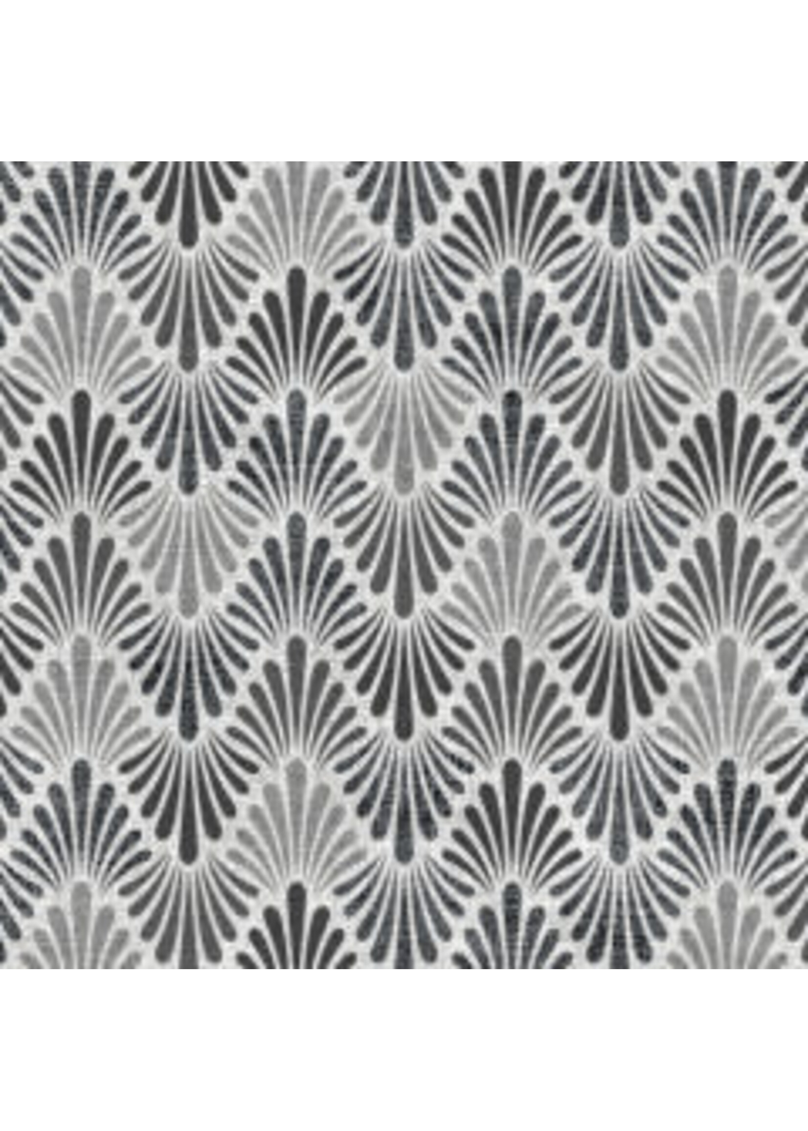 Stof Fabrics Vilma - Chervon - Licht Grijs - Coupon - 100 cm x 110 cm