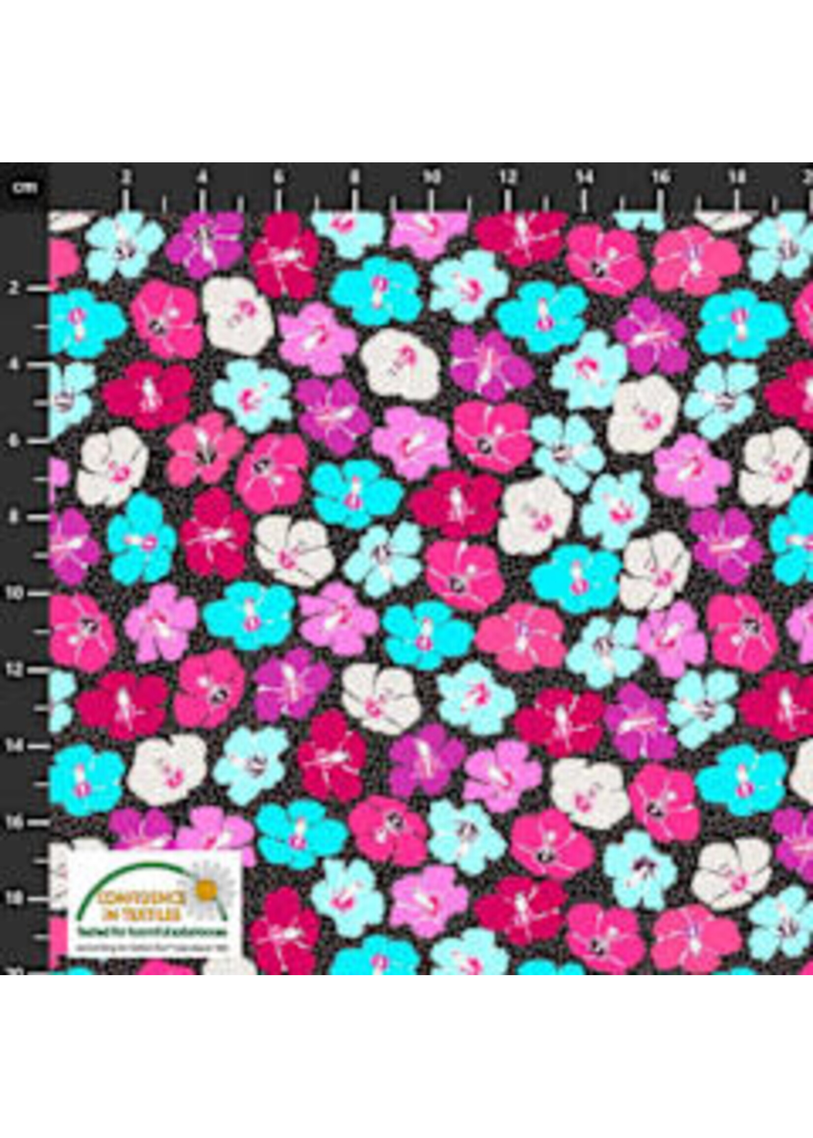 Stof Fabrics Wild With The Wild - Floral - Multi - Coupon - 100 cm x 110 cm