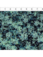 In The Beginning Garden Delights - Baby Breath's - Blue Green - Coupon - 100 cm x 110 cm