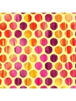 Kanvas Studio Sunburst - Fuzzy Dot - Butter - Coupon - 65 cm x 110 cm