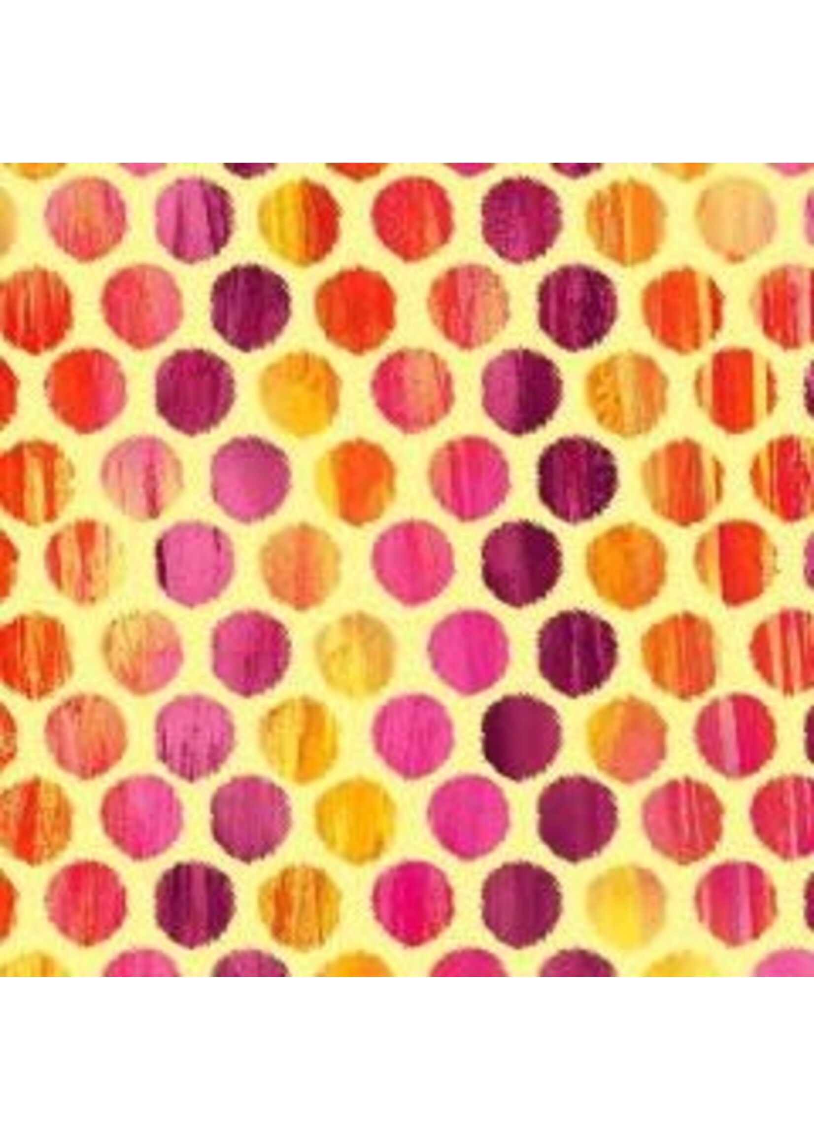 Kanvas Studio Sunburst - Fuzzy Dot - Butter - Coupon - 65 cm x 110 cm
