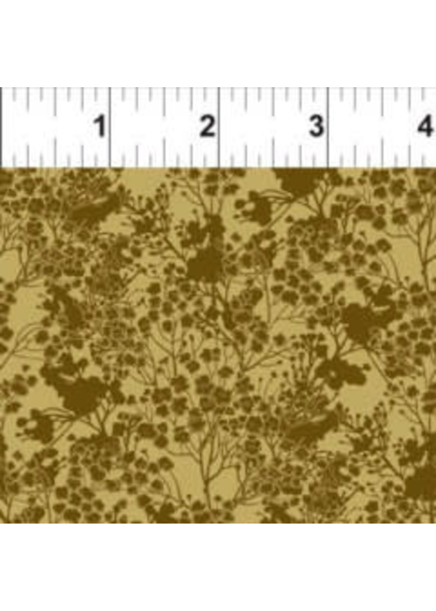 In The Beginning Garden Delights III - Tonal Floral - Gold - 7GSG2 - Coupon - 100 cm x 110 cm