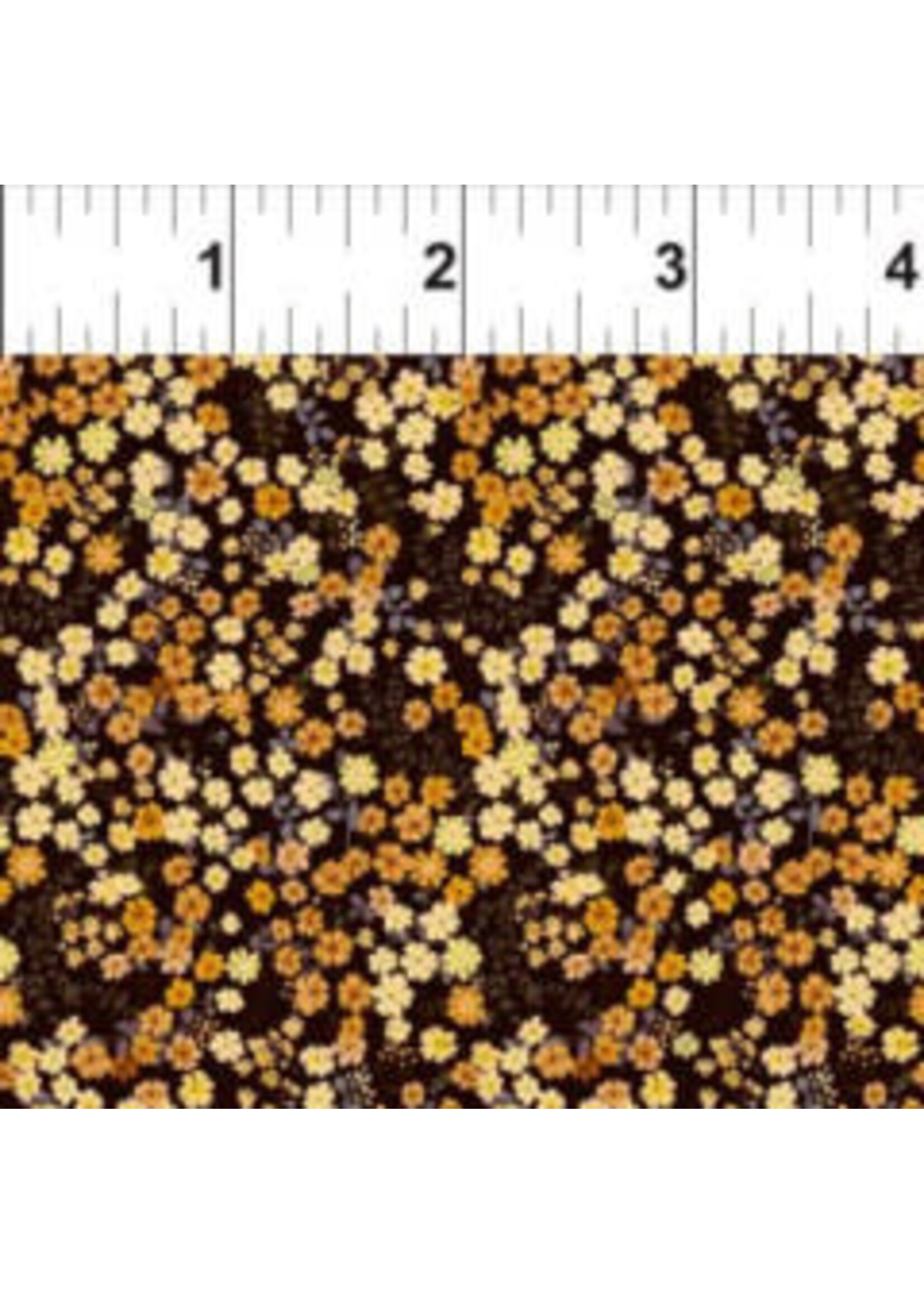 In The Beginning Garden Delights - Petite Posies - Abricot - Coupon - 100 cm x 110 cm