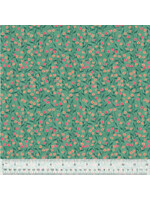 Windham Fabrics Poppy - Ditsy Vine - Teal - Coupon - 100 cm x 110 cm