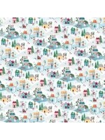 Benartex Studio Wander Lane - Winter Wander Lane - Ice - Coupon - 90 cm x 110 cm