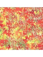 Hoffman Fabrics Bali Handpaints - Poppy - 3370-705 - Coupon - 100 cm x 110 cm