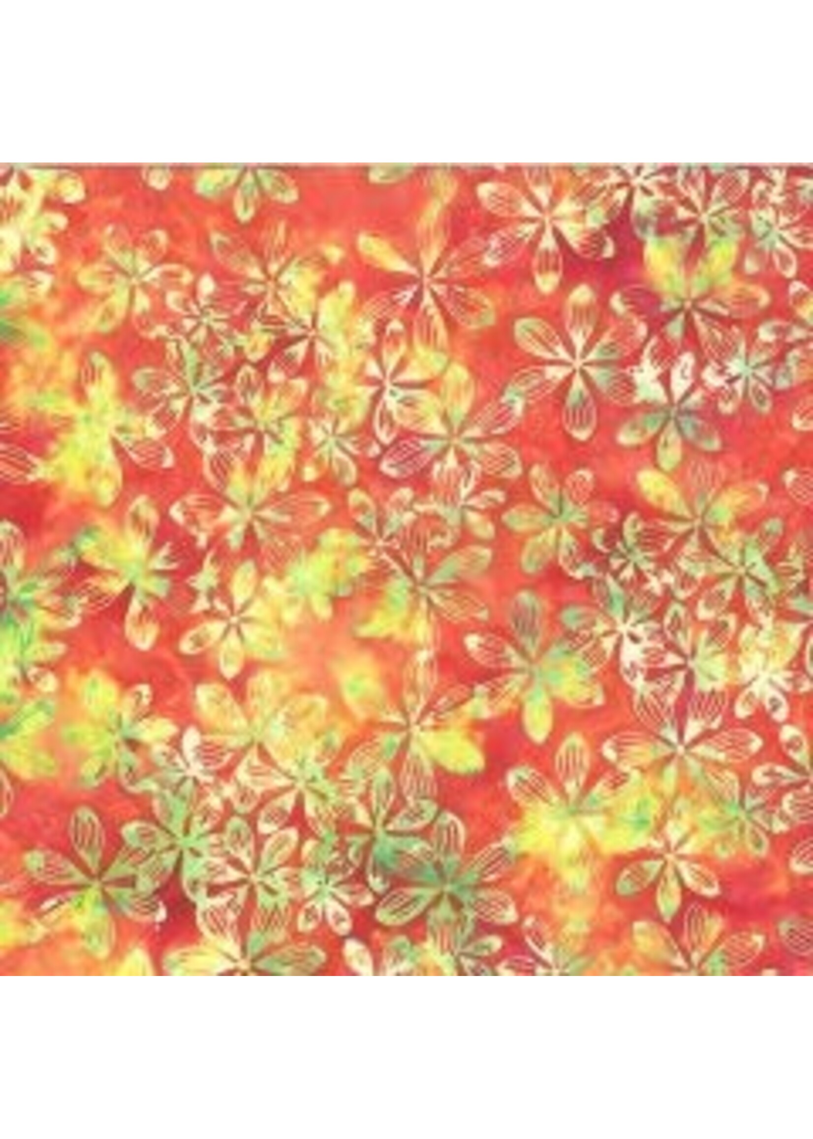 Hoffman Fabrics Bali Handpaints - Poppy - 3370-705 - Coupon - 100 cm x 110 cm