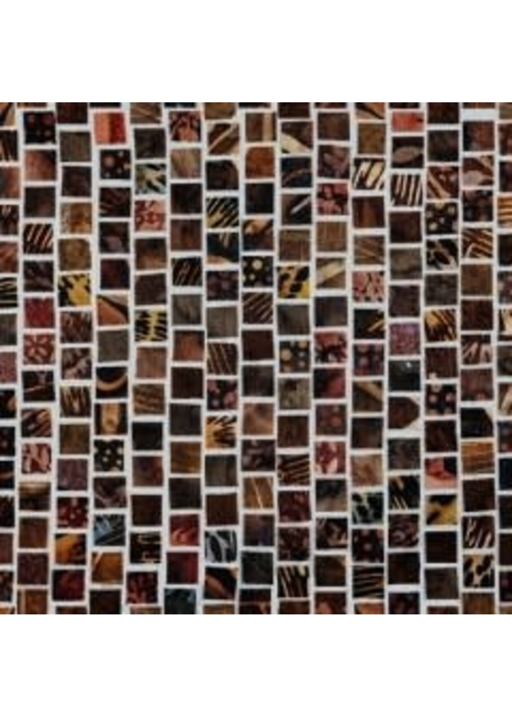 Hoffman Fabrics Mosaic Masterpiece - Brown- Coupon - 60 cm x 110 cm