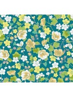 Green House Garden - Dark Blue - Coupon - 100cm  x 110 cm
