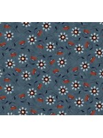 Bright Stars Floral - Blue - Coupon - 100cm x 110cm
