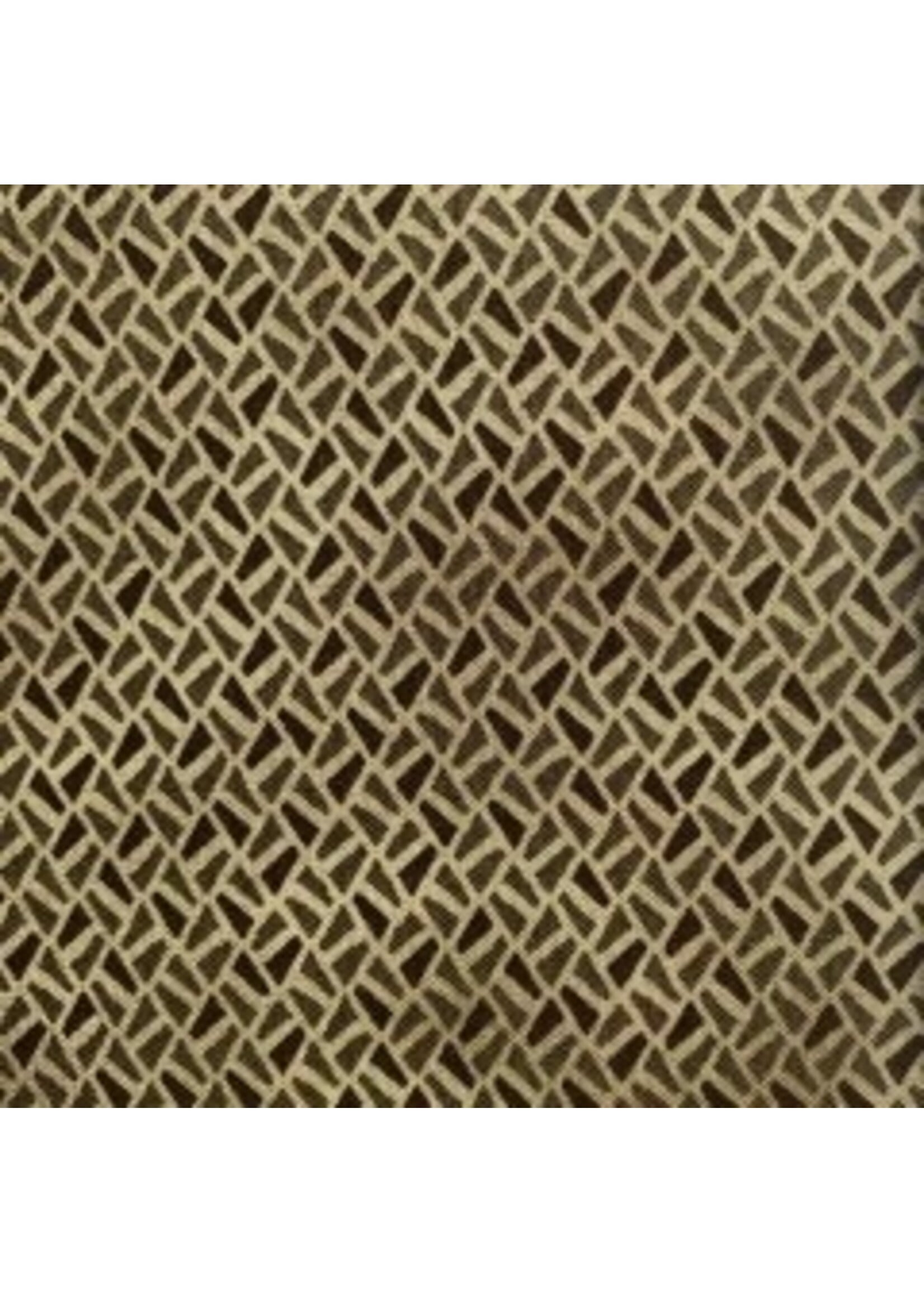 Stof Fabrics Hannah Basic - Geo - Beige - Coupon - 100 cm x 110 cm