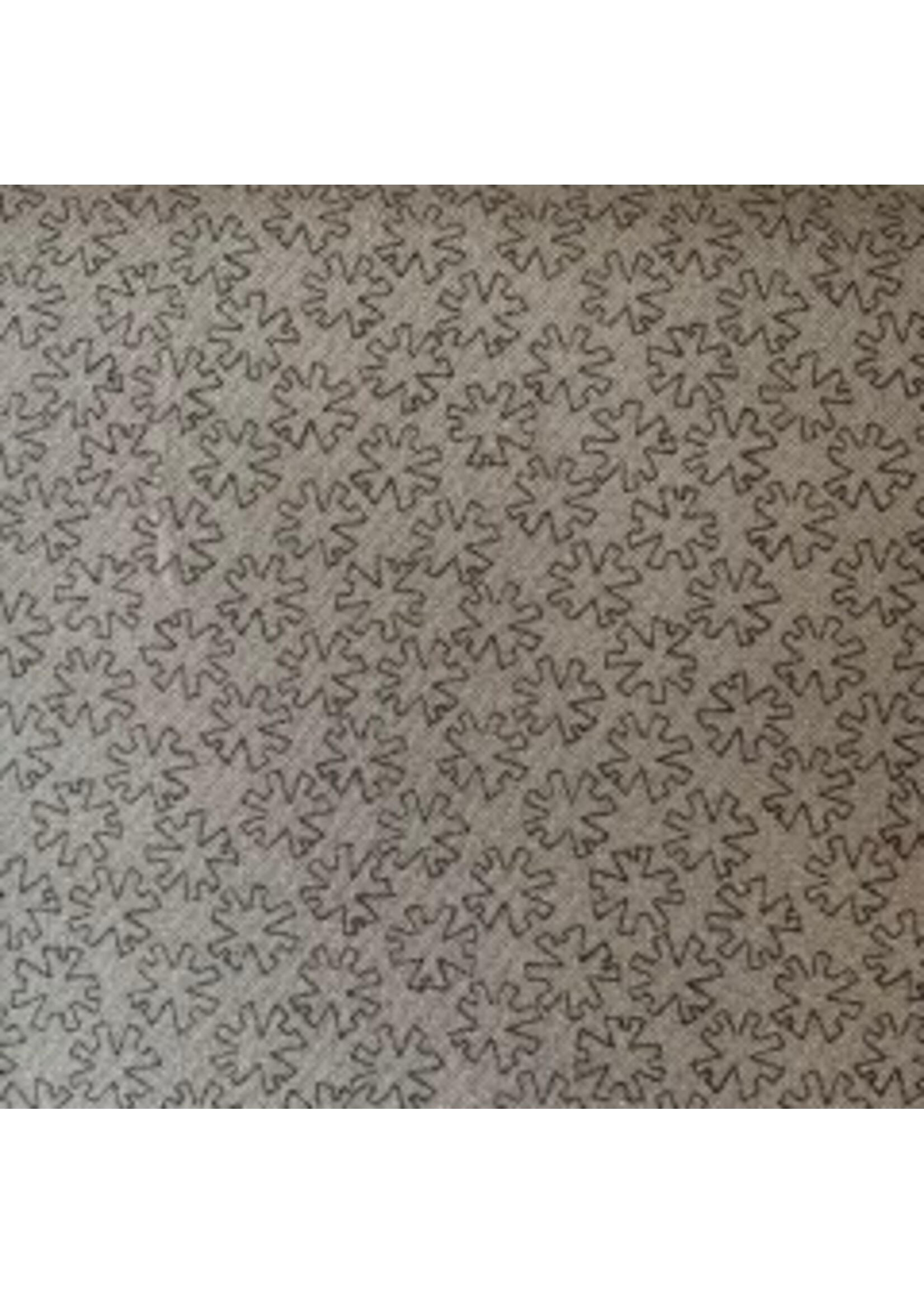Stof Fabrics Hannah Basic - Asterisk - Grijs - Coupon - 100 cm x 110 cm