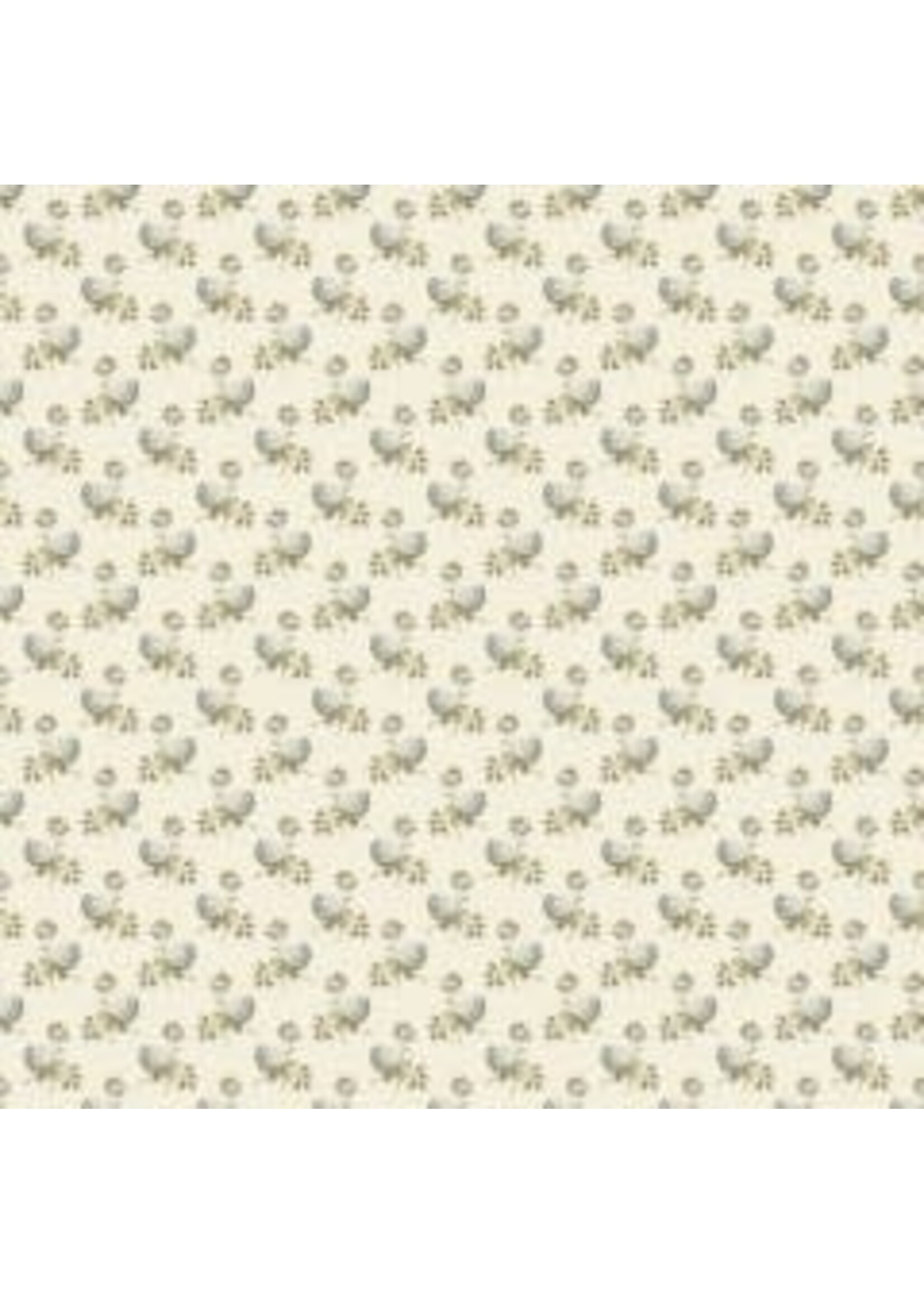 Makower Moonstone - Clover - Linen - Coupon - 100 cm x 110 cm