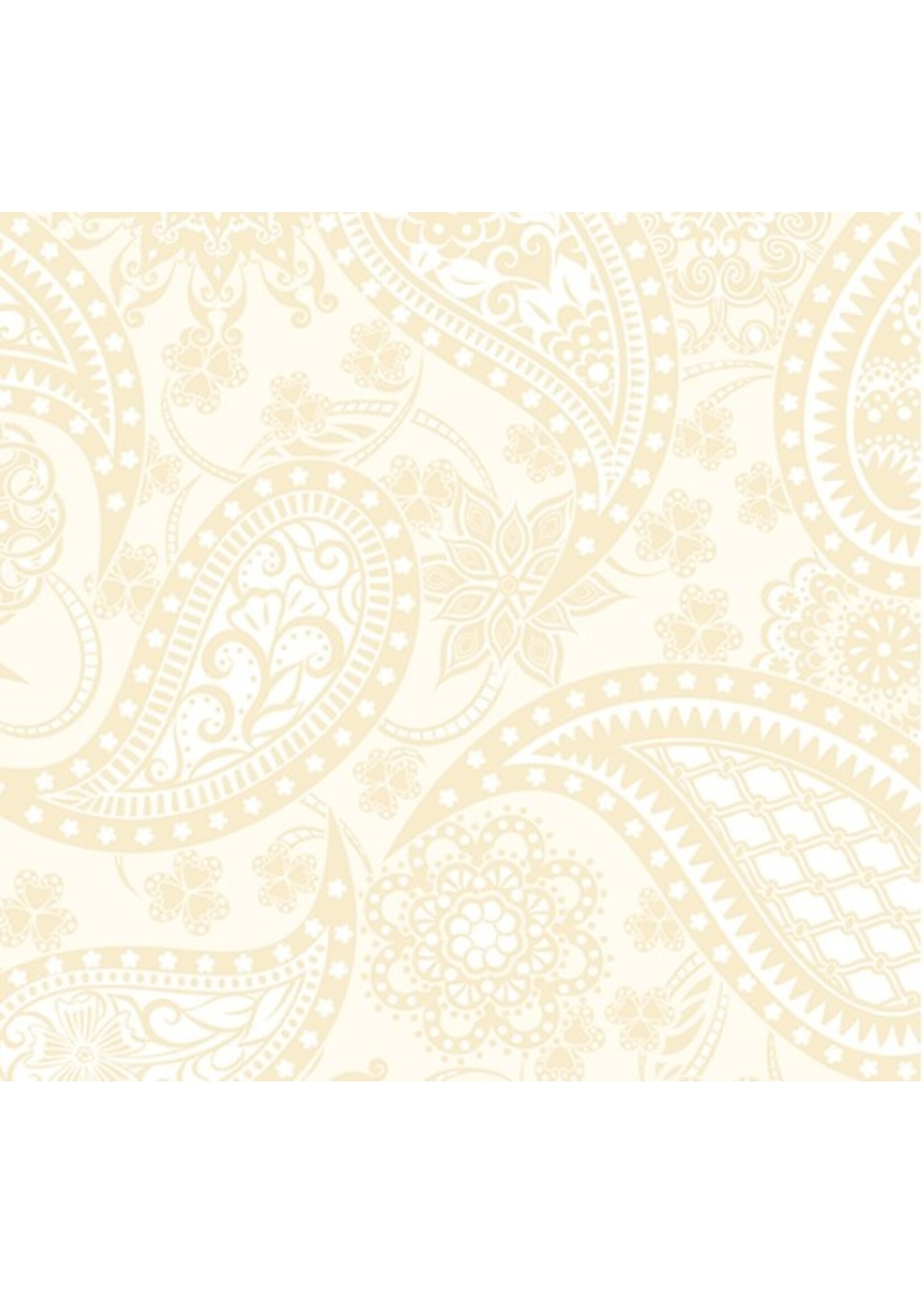 Benartex Studio Wide Paisley - Natural - 5490 07