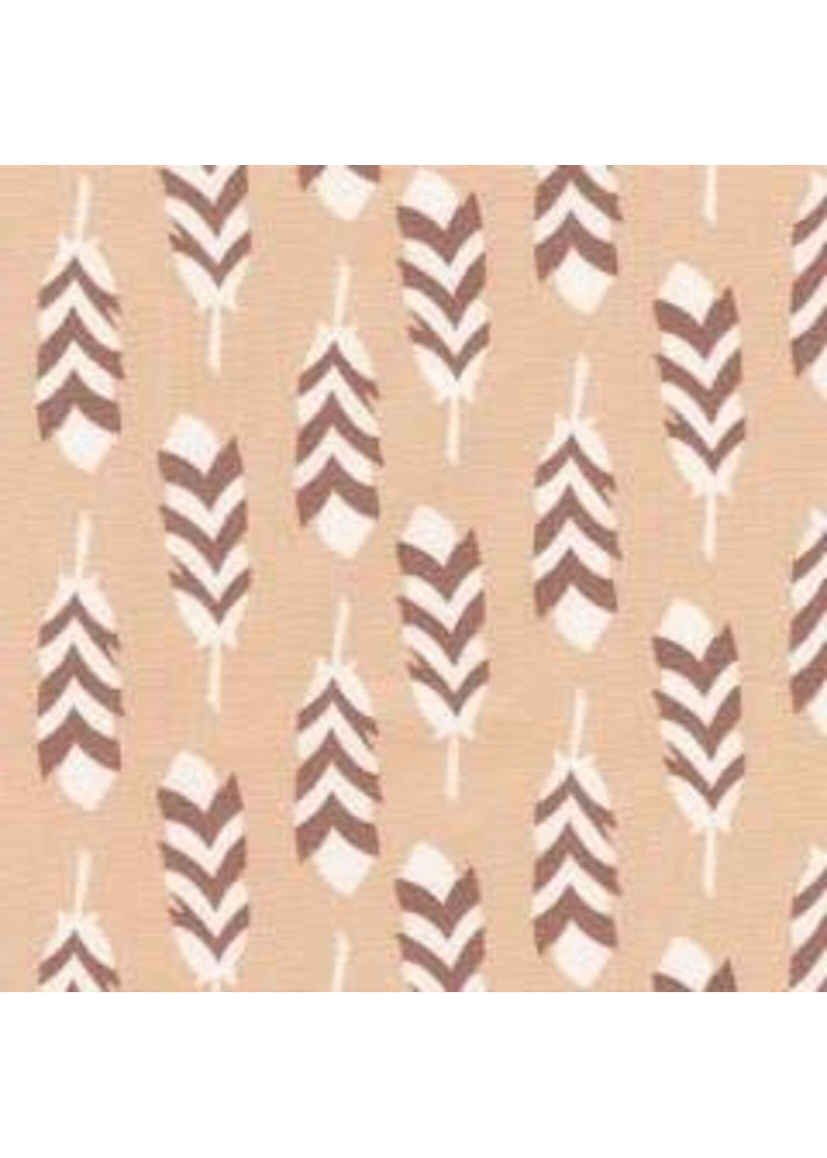 Robert Kaufman Art tic - Feather - Natural - Coupon - 100 cm x 110 cm