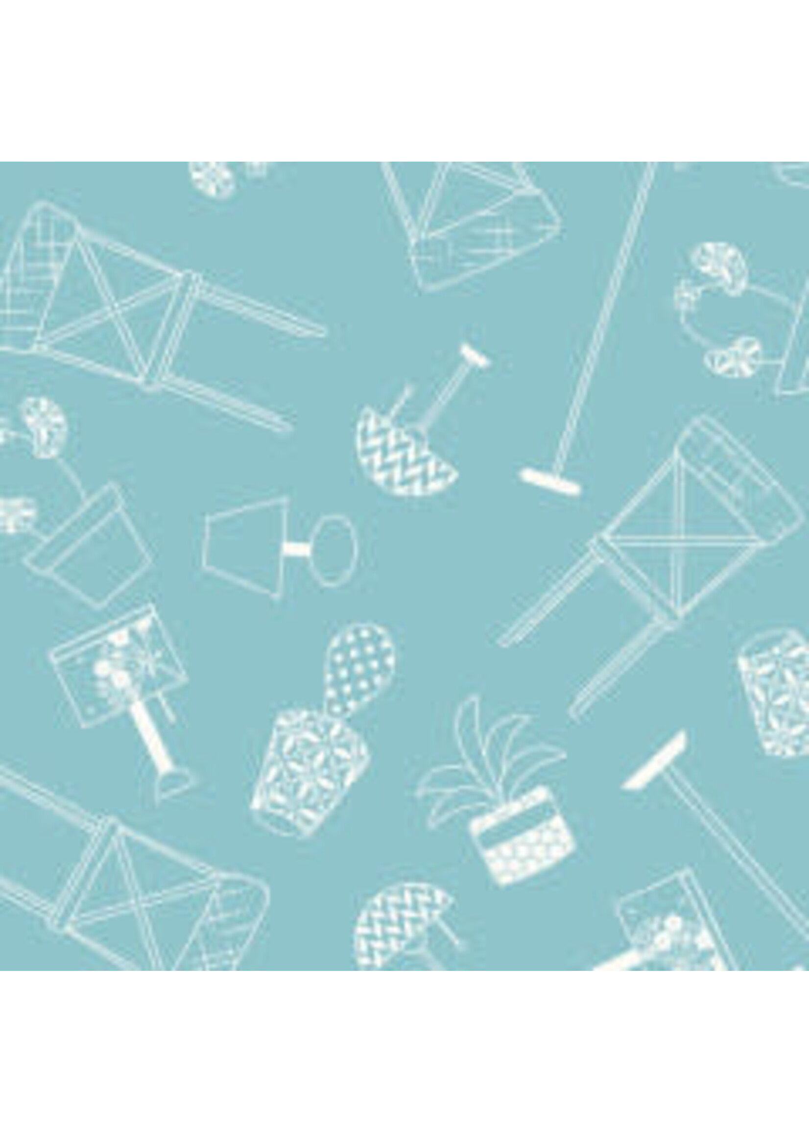 Maywood Studio Make Yourself at Home - Chairs - Blue - Coupon - 100 cm x 110 cm