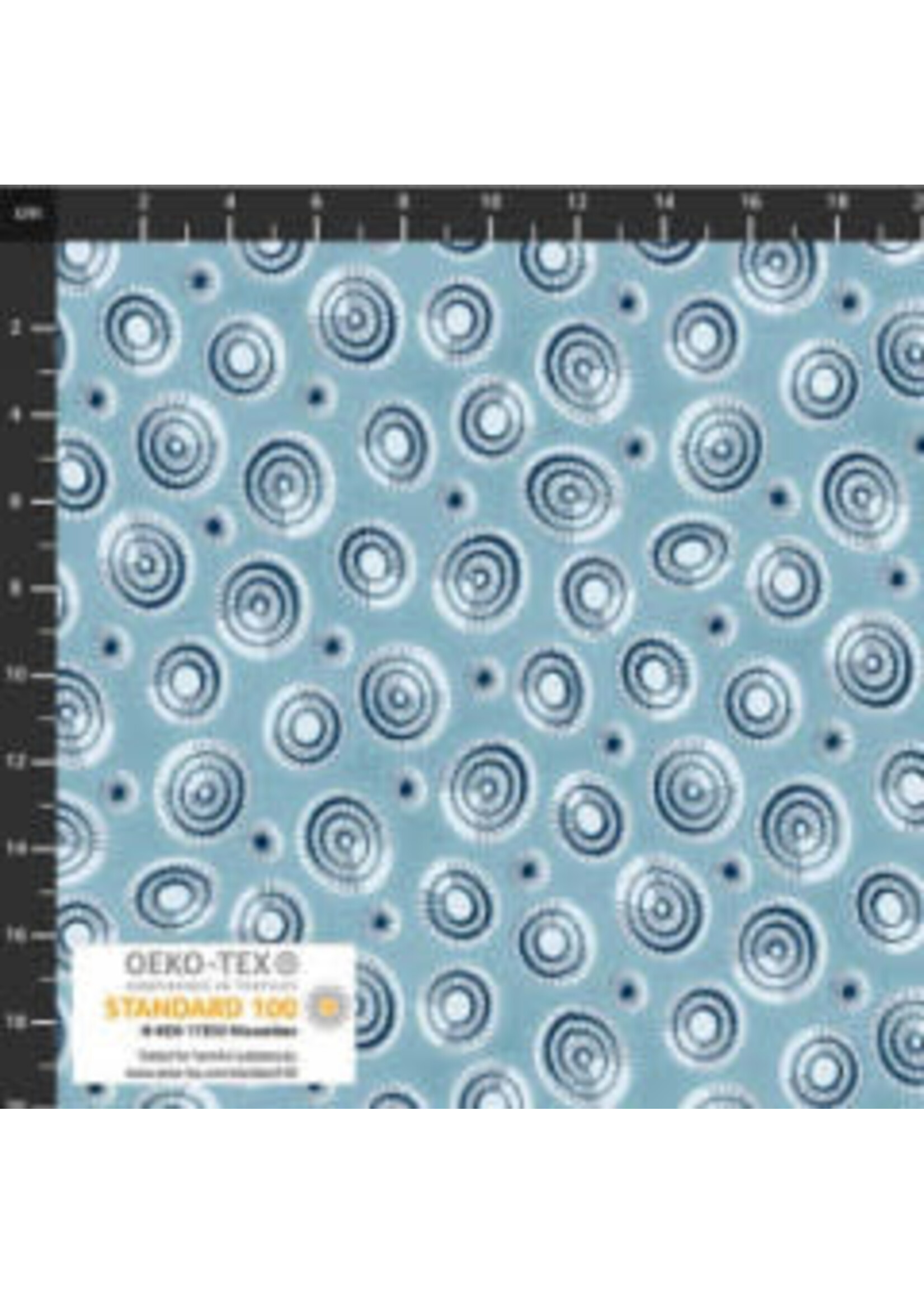 Stof Fabrics Color Rhythm - Light Blue - 4514-115 - Coupon - 100 cm x 110 cm