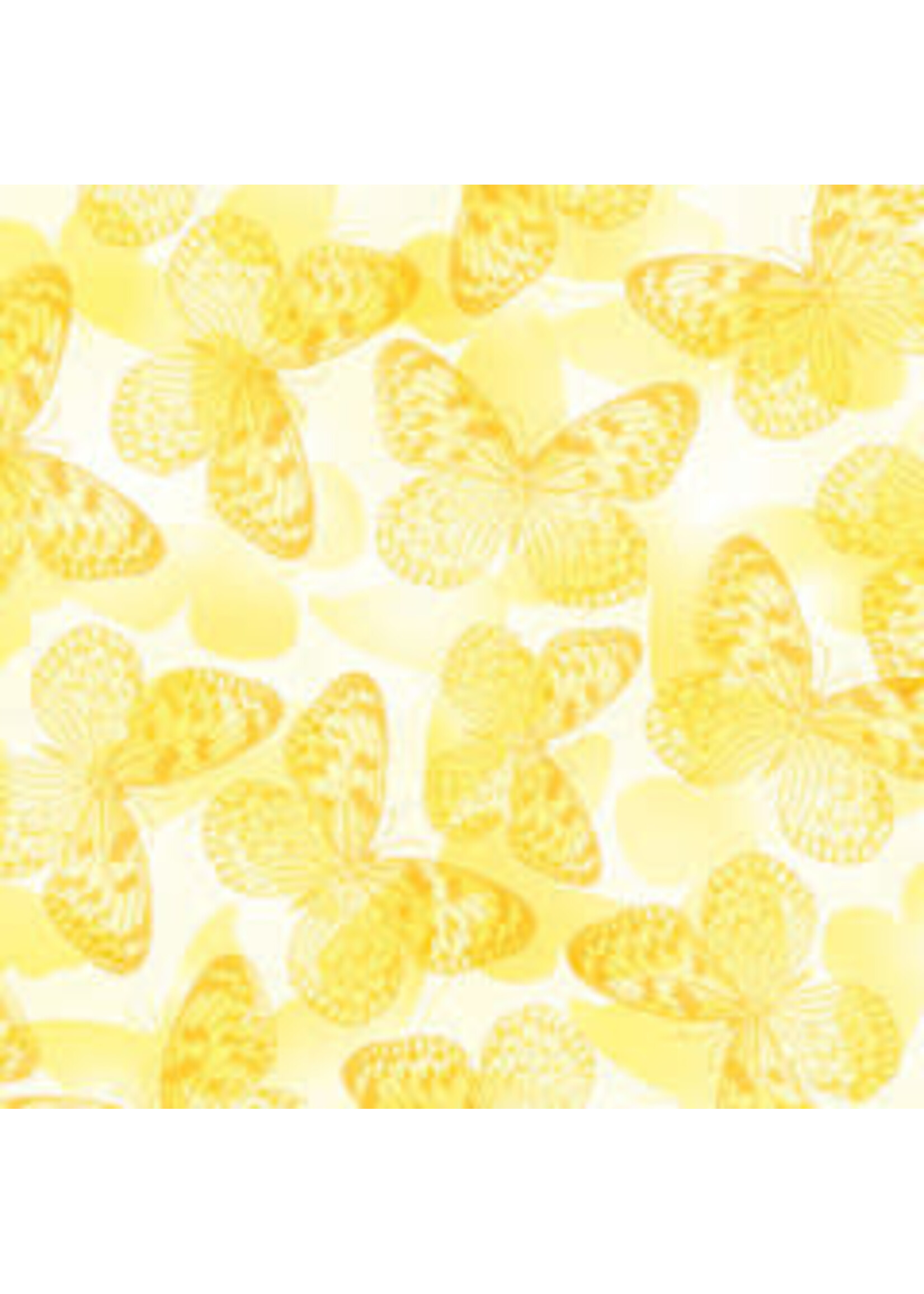 Kanvas Studio Butterfly Whisper - Sunshine Yellow - Coupon - 95 cm x 275 cm