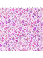 In The Beginning Halcyon II - Roses - Pink - 22HN3 - Coupon - 85 cm x 110 cm