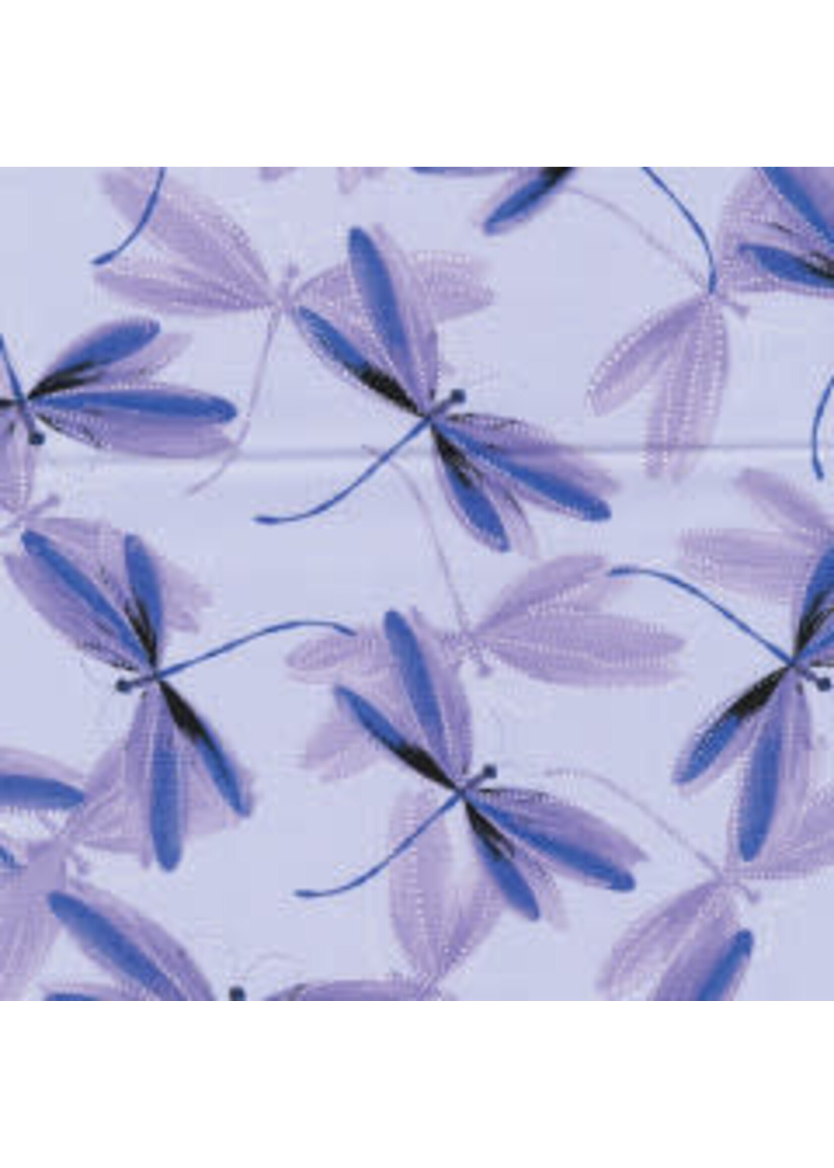 Kanvas Studio Pearl Reflections - Dragonfly Dream - Light Purple - Coupon - 75 cm x 110 cm