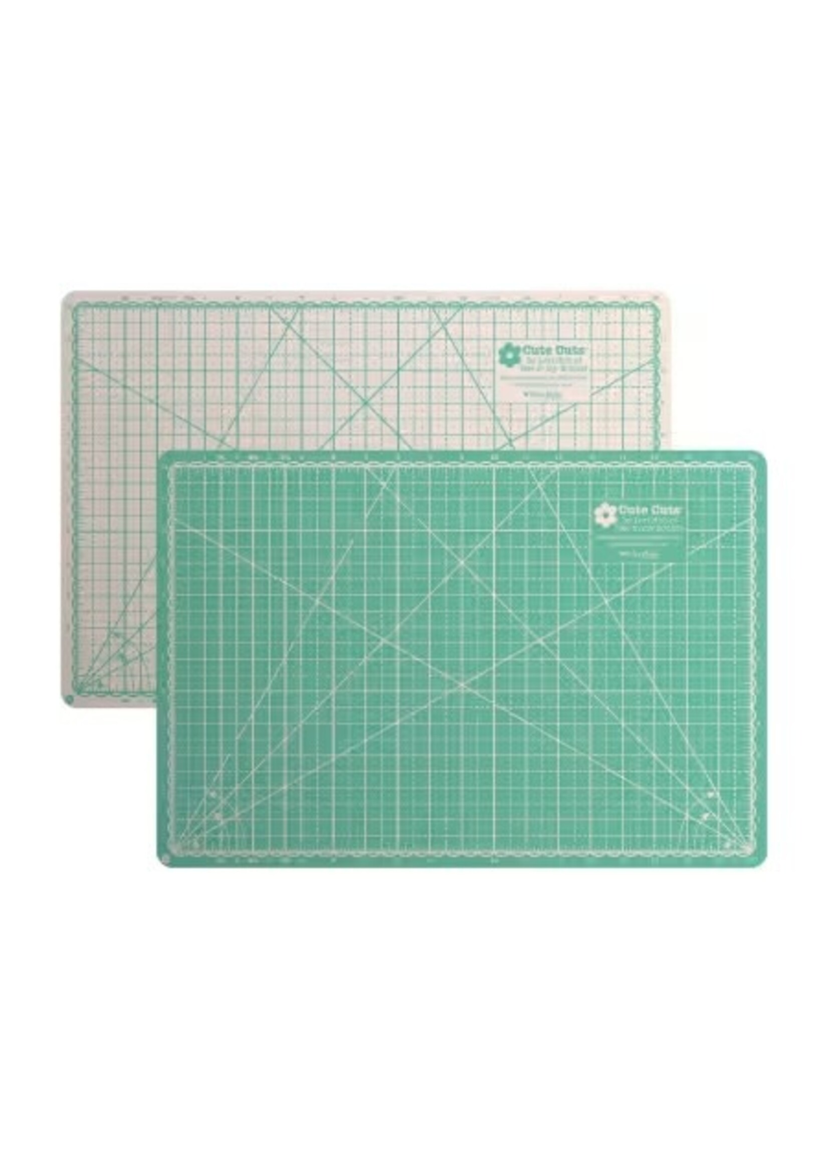 Riley Blake Designs Lori Holt - Snijmat - Cute Cuts - Cream/Green- 12 inch x 18 inch