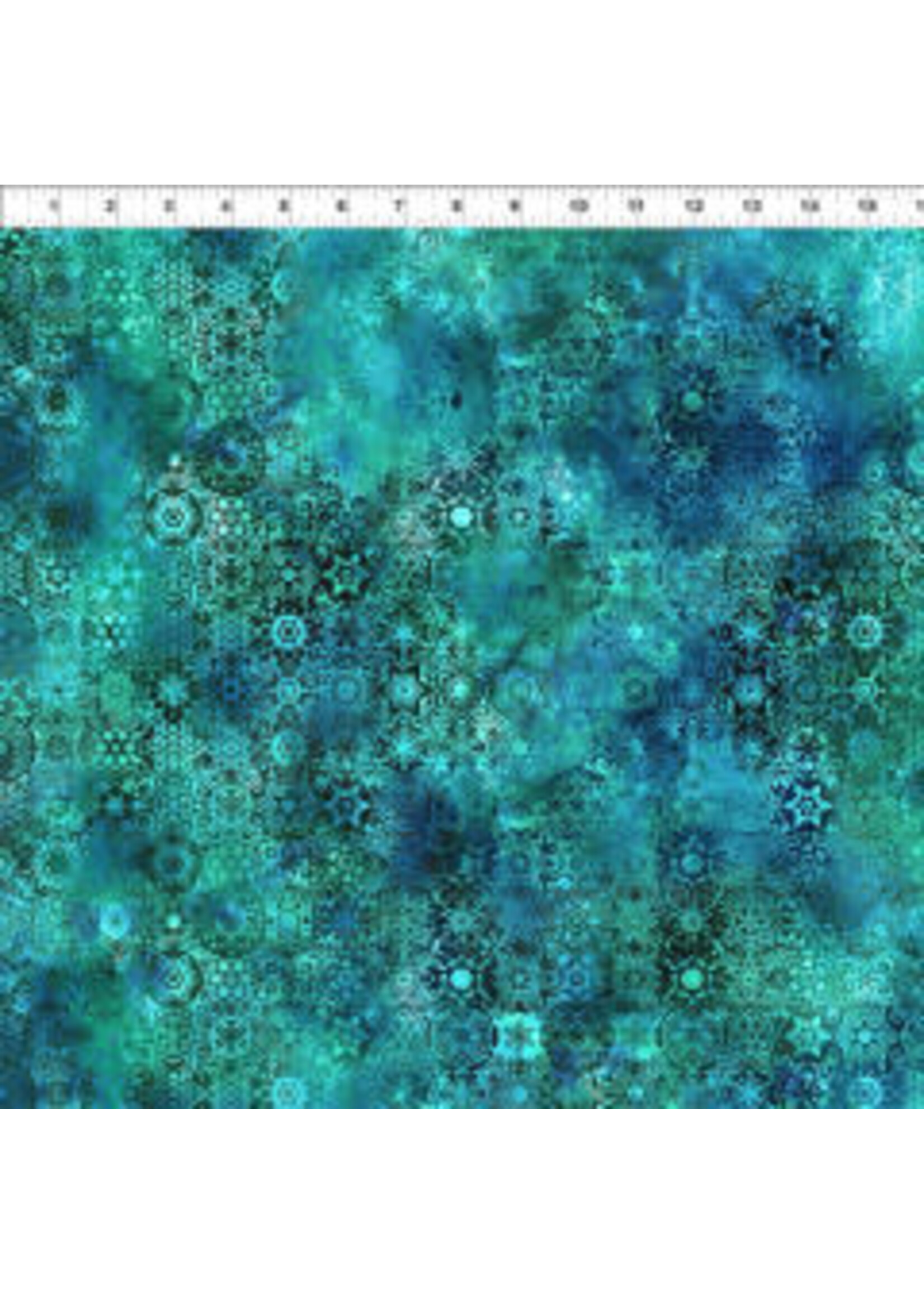 In The Beginning Impressions - Small Mosaic - Teal - 5JYS2 - Coupon - 35 cm x 110 cm