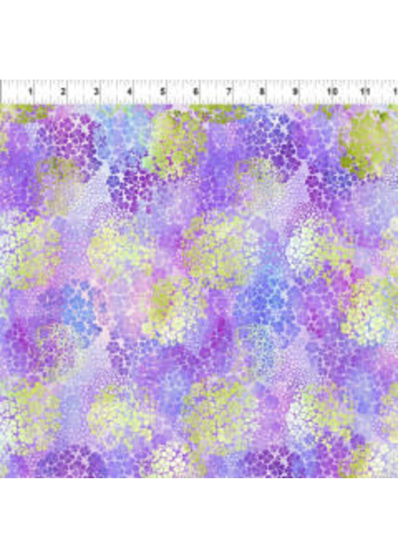 In The Beginning Garden of Dreams II - Blooms - Purple - 3JYR3 - Coupon - 80 cm x 110 cm