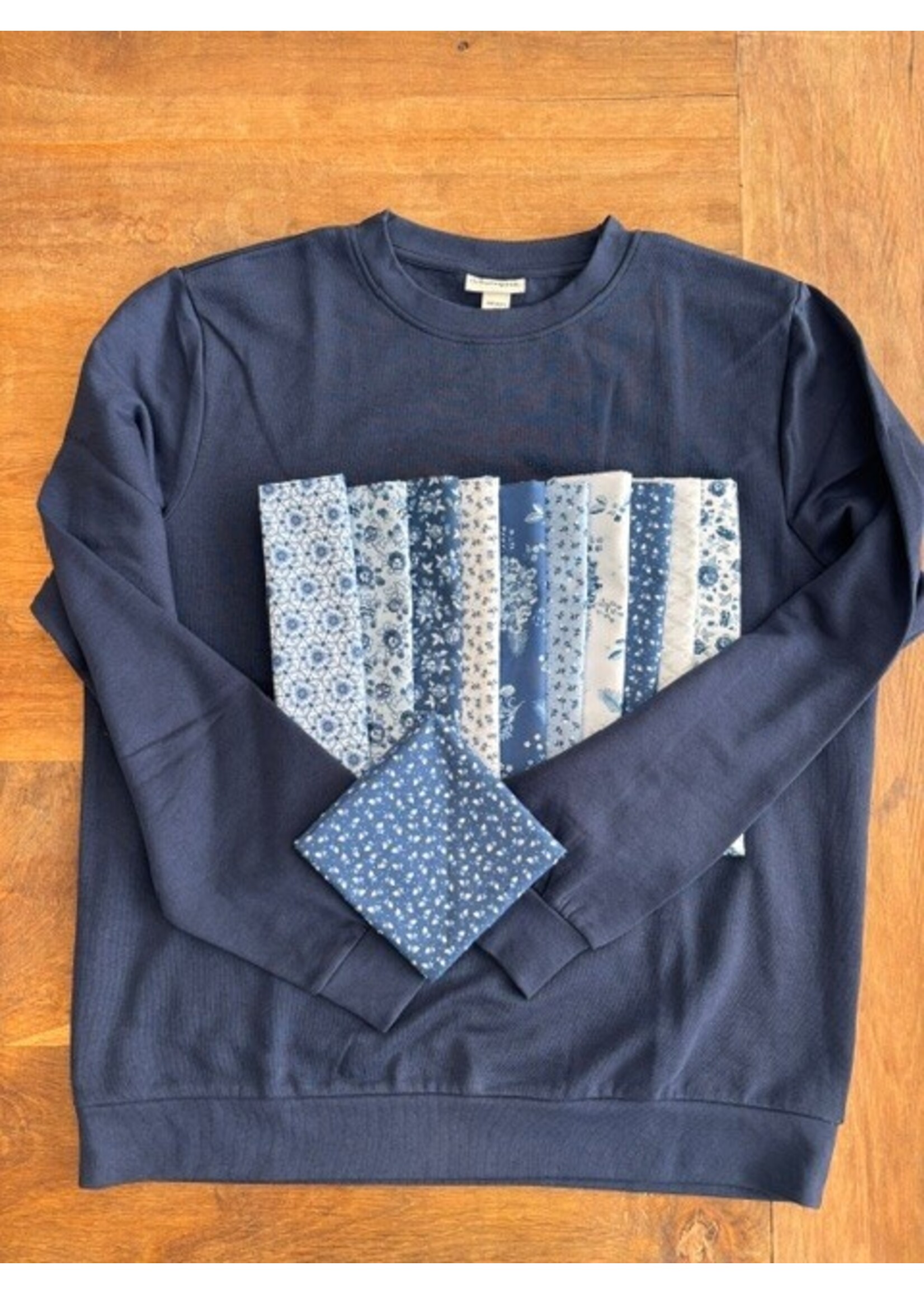 Poppie Cotton Stofpakket - Jasje - Lakeland Blue - 10 LQ+ 1 FQ