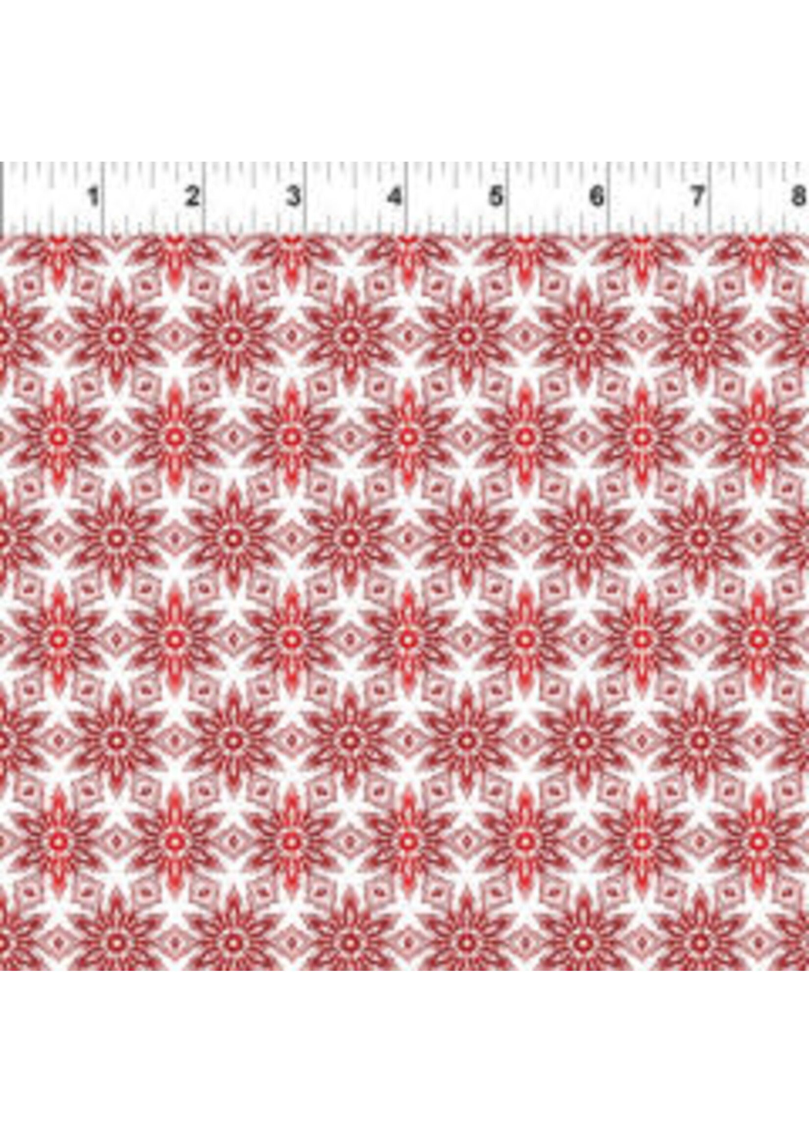 In The Beginning Winter Around The World - Snowflakes - Red - Coupon - 95 cm x 110 cm