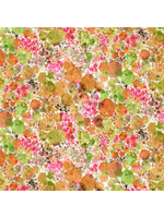 Windham Fabrics Curio - Mos - Zalm - Coupon - 50 cm x 110 cm