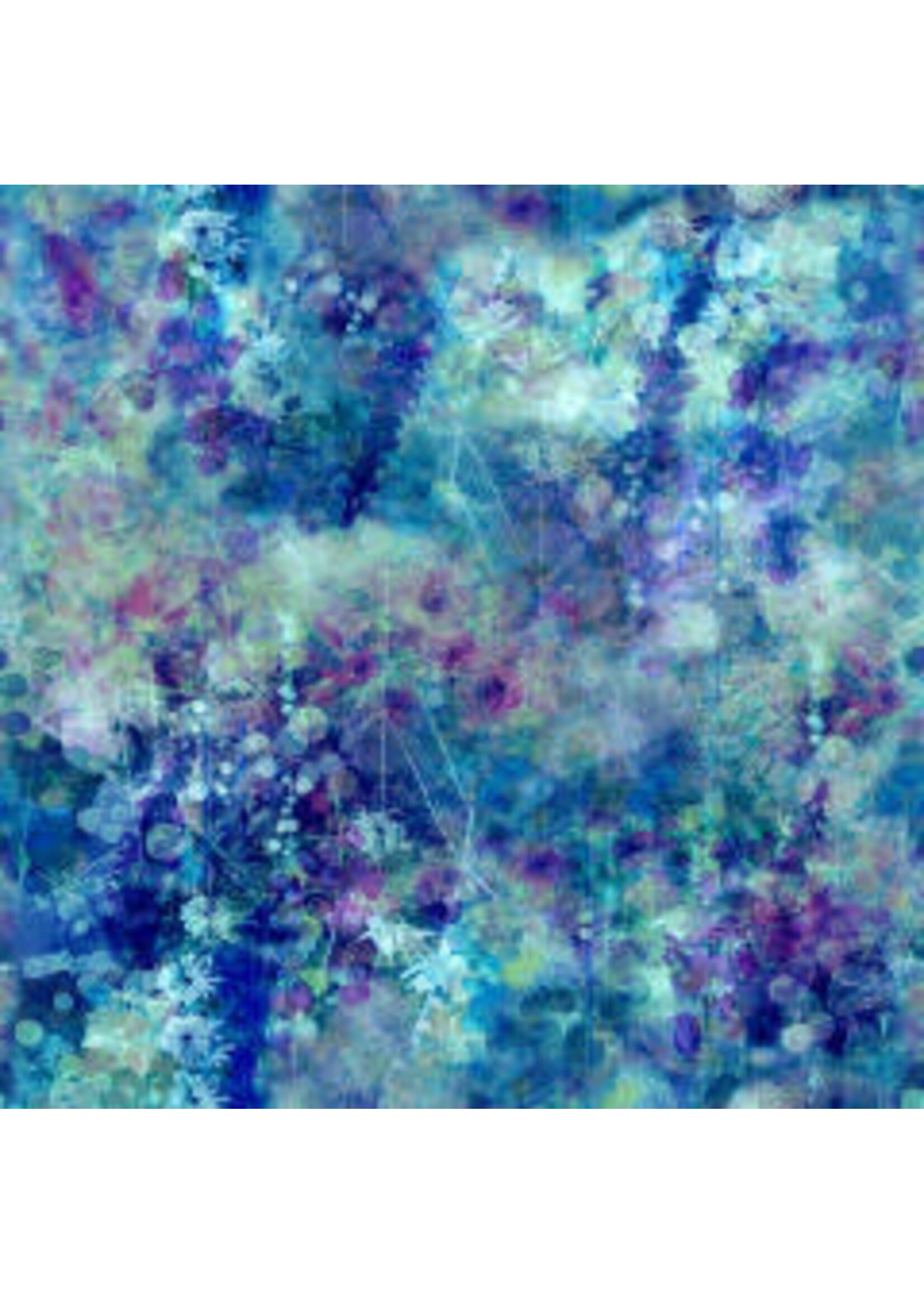 Hoffman Fabrics Jewel Basin - Blueberry - Coupon - 60 cm x 110 cm