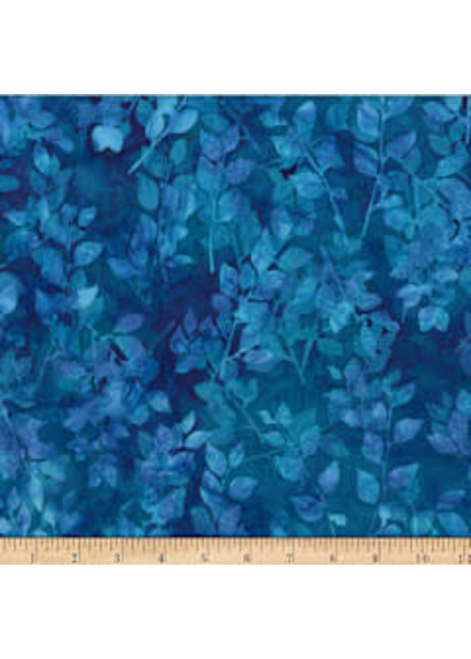 Hoffman Fabrics Bali Handpaints - Bet On Blue - Celestials - 3379-701 - Coupon - 60 cm x 110 cm