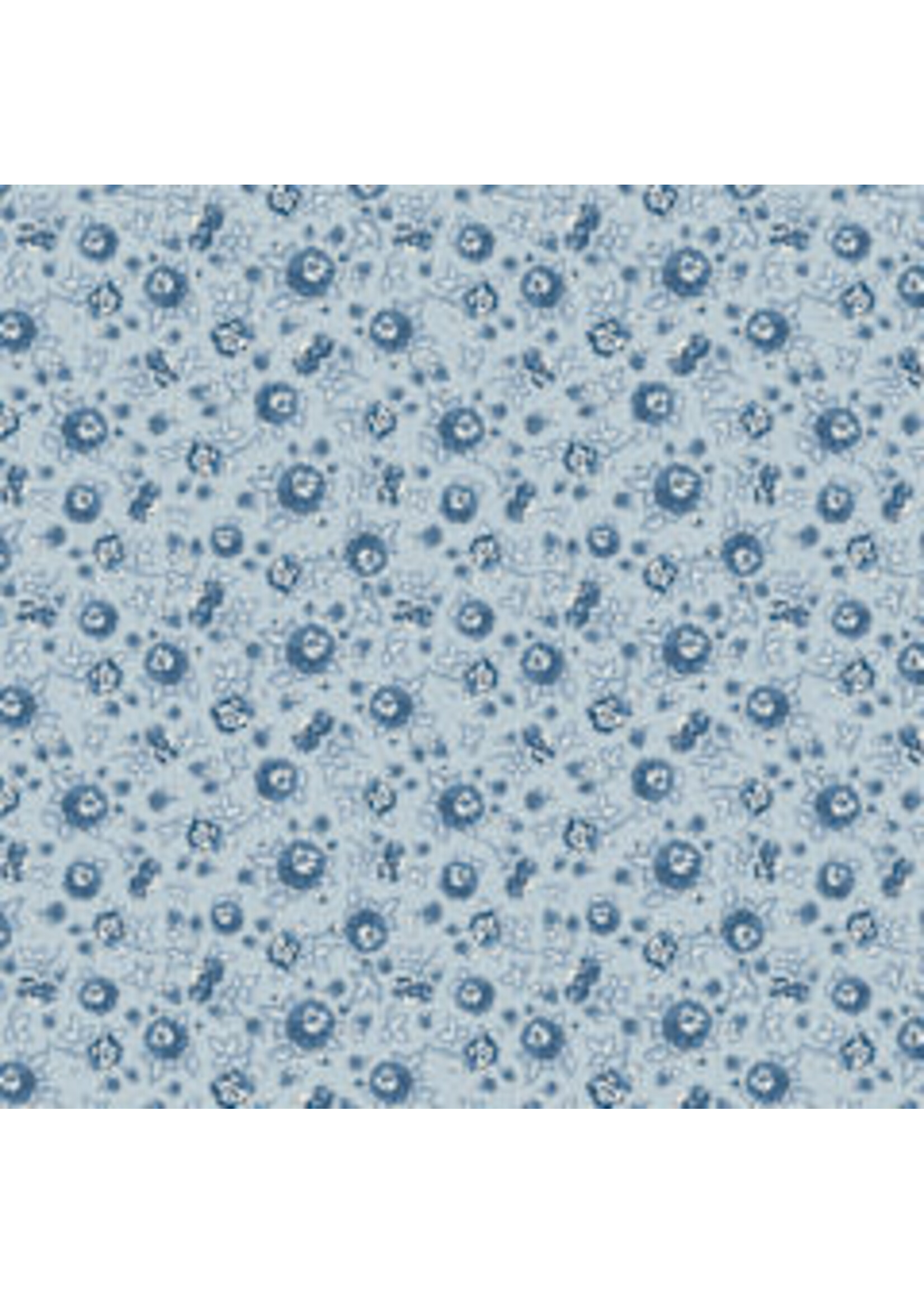 Poppie Cotton Lakeland Blues - Elegant Rose - Medium - Coupon - 75 cm x 110 cm