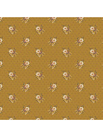 Windham Fabrics Bedford - Picked Flowers - Ochre - Coupon - 90 cm x 110 cm