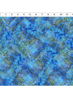 In The Beginning Halcyon - Weave - Blue - 15HN2 - Coupon - 100 cm x 110 cm