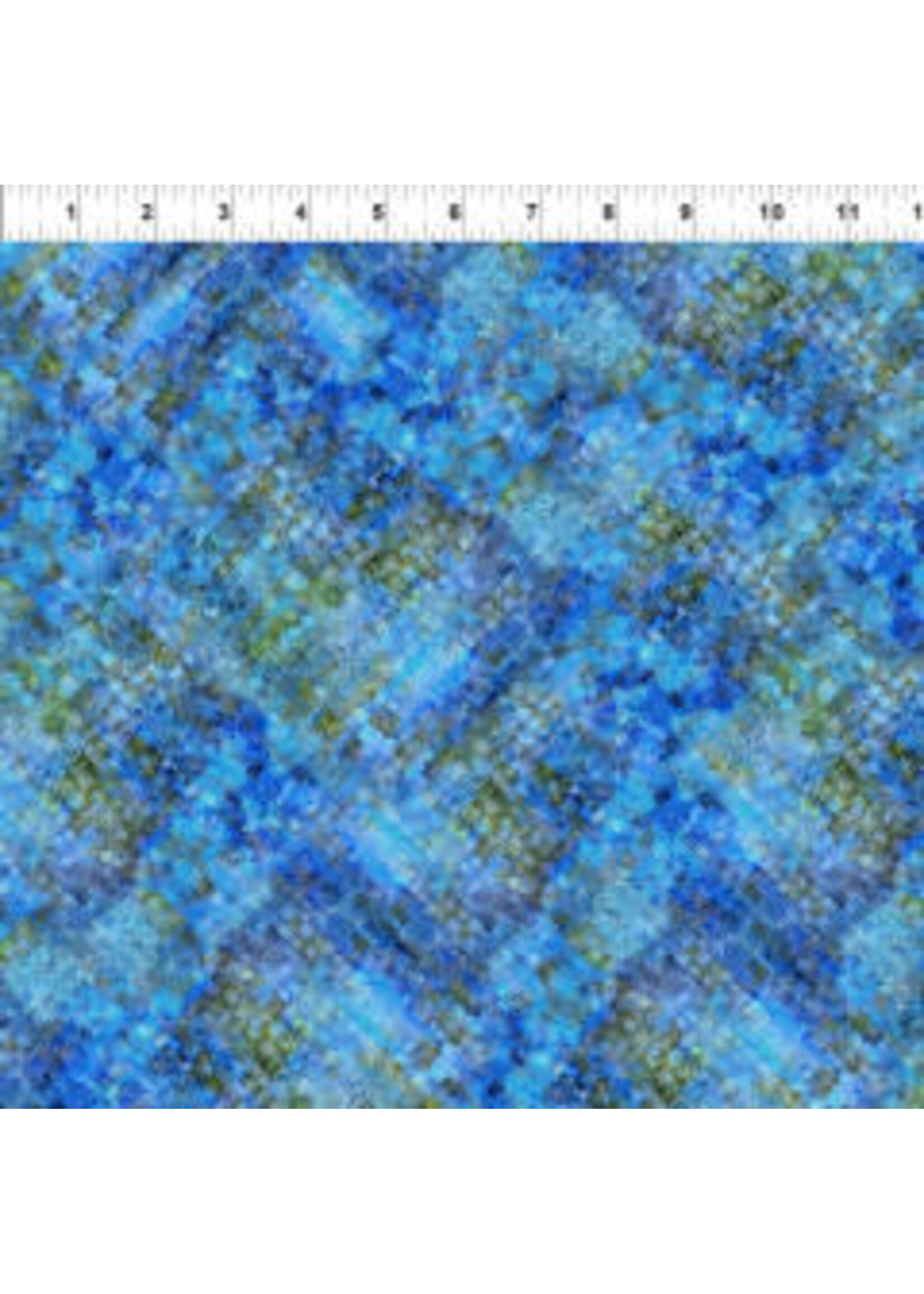 In The Beginning Halcyon - Weave - Blue - 15HN2 - Coupon - 100 cm x 110 cm